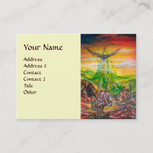 TARJETA DE VISITA DUEL MÁGICO ENTRE BRADAMANT Y NEGROMANCER