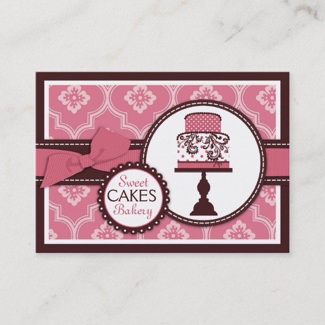 Tarjeta de visita dulce de la torta (Anverso)