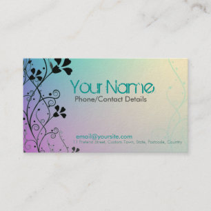 Tarjeta de visita dulce del arco iris