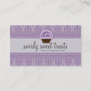 TARJETA DE VISITA DULCE DEL TBA WINNER-SWIRLY TAMBIÉN