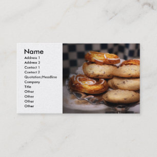Tarjeta De Visita Dulce - Galletas - Galletas y danesas