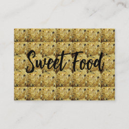 Tarjeta De Visita Dulce indio hasta lamaddu dulce comida