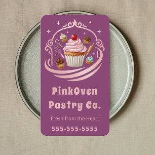 Tarjeta De Visita Dulce Pastelería Casera Chef de Pastelería Fruta M