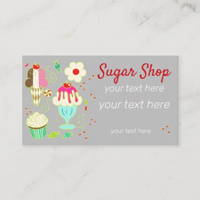 Tarjeta De Visita Dulces (Anverso)
