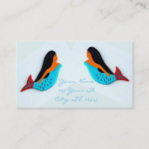 Tarjeta De Visita Dulces sirenas de natación