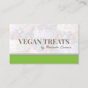 Tarjeta De Visita Dulces y Tartas Caseras Saludables Simples Moderno