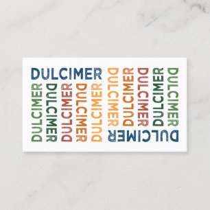 Tarjeta De Visita Dulcimer Cute Colorful