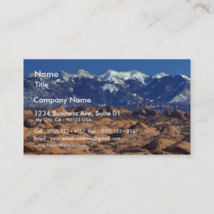 Tarjeta De Visita Dunas de arena aterrorizadas en el parque nacional