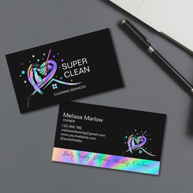 Tarjeta De Visita Duster Bu Residencial y de Limpieza Comercial para (Subido por el creador)