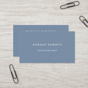 Tarjeta De Visita Dusty Blue Accountant Lawyer o Professional