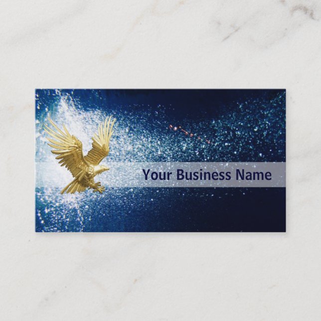 Tarjeta De Visita Eagle Flying at night business card (Anverso)