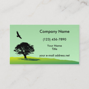 Tarjeta De Visita Eagle moderno y árbol