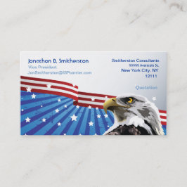 Tarjeta De Visita Eagle patriótico