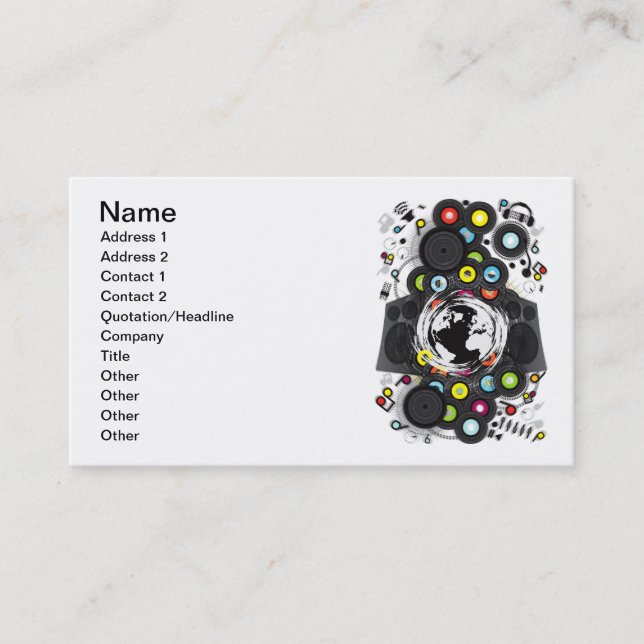 Tarjeta De Visita Earth_Music (Anverso)