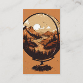 Tarjeta De Visita Earth & Quill Wing Graphic T-Shirt – Nature & Imag