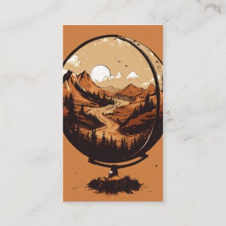 Tarjeta De Visita Earth & Quill Wing Graphic T-Shirt – Nature & Imag