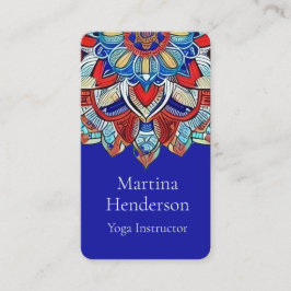 Tarjeta De Visita Earthtone Mandala Yoga