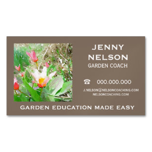 Tarjeta de visita Earthy Garden Coaching