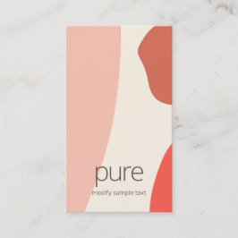 Tarjeta De Visita Earthy Modern Terracotta Abstract Shapes