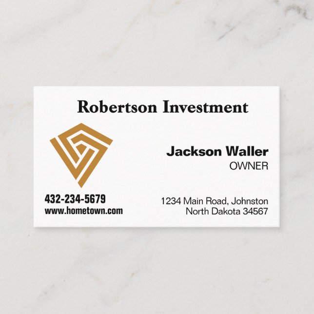 Tarjeta De Visita Easy to Read Calling Card for Any Business (Anverso)