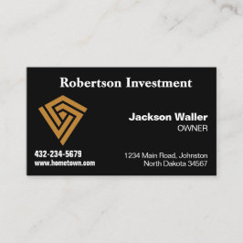 Tarjeta De Visita Ebony Calling Card for Any Business