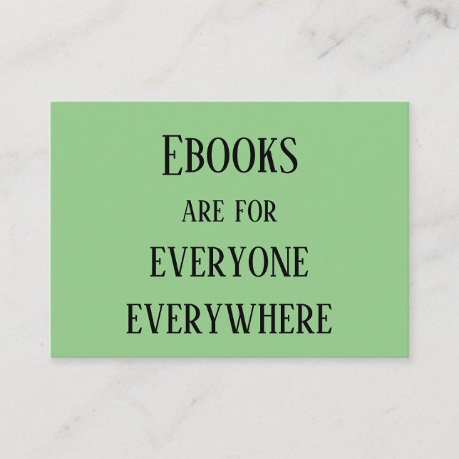 Tarjeta De Visita Ebooks Everywhere (Anverso)
