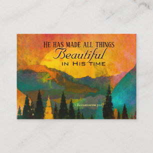Tarjeta De Visita Ecclesiastes 3:11 Ha hecho todas las cosas bellas