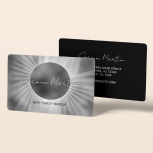 Tarjeta De Visita Eclipse celeste moderno
