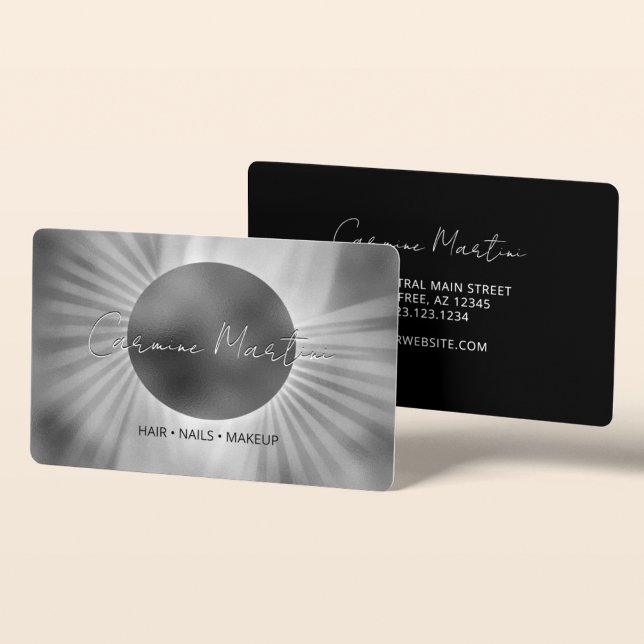 Tarjeta De Visita Eclipse Celestial Moderno (Subido por el creador)