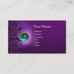 TARJETA DE VISITA ECLIPSE DAMASK GEM MONOGRAM