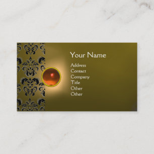 TARJETA DE VISITA ECLIPSE DAMASK GEM MONOGRAM