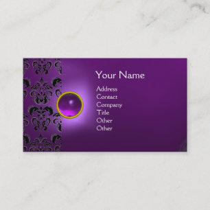 TARJETA DE VISITA ECLIPSE DAMASK GEM MONOGRAM