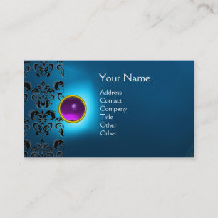 TARJETA DE VISITA ECLIPSE DAMASK GEM  MONOGRAMA