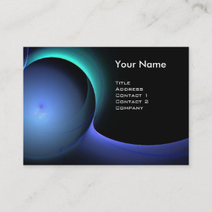 Tarjeta De Visita ECLIPSE MONOGRAM azul vibrante