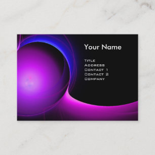 Tarjeta De Visita ECLIPSE MONOGRAM Violento morado negro