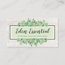 Tarjeta De Visita Ecoenergía de la vegetación botánica Eucalyptus y 