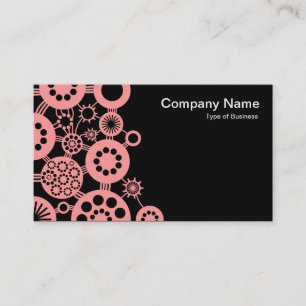 Tarjeta De Visita Ecosistema - Rosa suave en negro