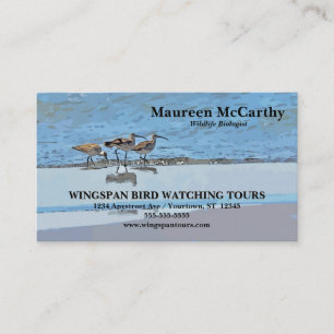 Tarjeta De Visita Ecoturismo de Tours de Observación de Aves Biólogo