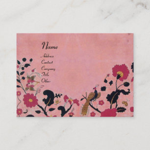 Tarjeta De Visita EDEN, rosa rojo antiguo