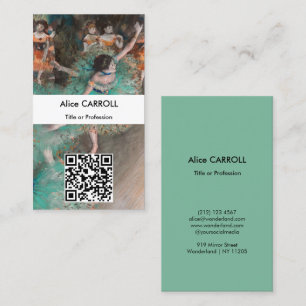 Tarjeta De Visita Edgar Degas - Bailarina balanceándose - Código QR