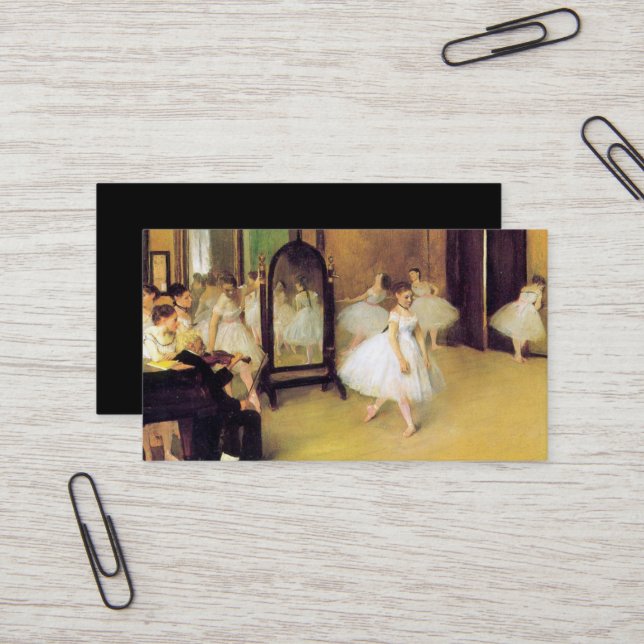 Tarjeta De Visita Edgar Degas el | la clase de baile (Anverso/Reverso In Situ)