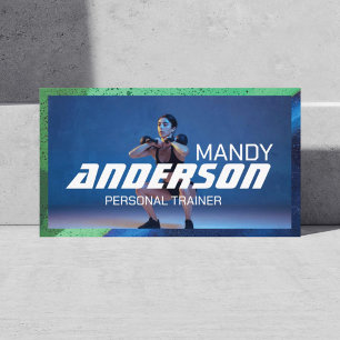 Tarjeta De Visita Edgy Graffiti Grunge Fitness Entrenador Personal