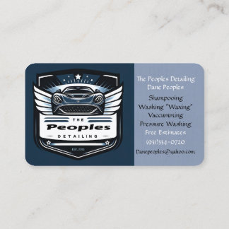 Tarjeta De Visita Edición 1 de Peoples Detailing