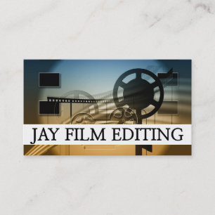 Tarjeta De Visita Edición de película editor realizador director pro