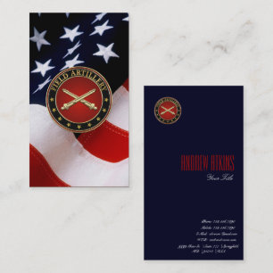 Tarjeta De Visita Edición Especial Insignia de la Rama de Artillería