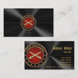 Tarjeta De Visita Edición Especial Insignia de la Rama de Artillería
