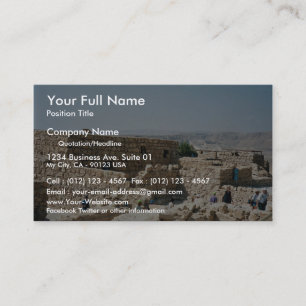 Tarjeta De Visita Edificio antiguo, Masada, Israel