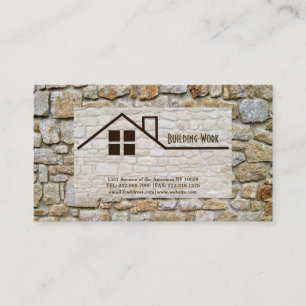 Tarjeta De Visita Edificio de la construcción