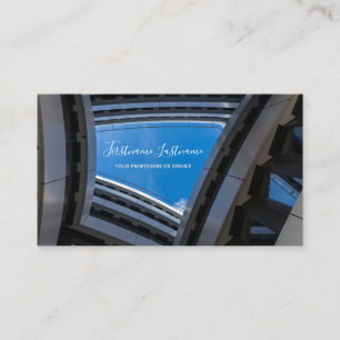 Tarjeta De Visita Edificio de oficinas de fachada blanca moderna