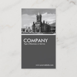 Tarjeta De Visita Edificio Pierhead, Bahía Cardiff - 70pc Gris